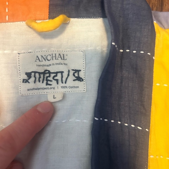 Anchal Colorblock Cotton Robe - Picture 6 of 8